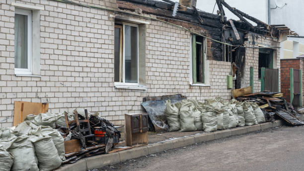 Professional Fire Damage Removal technician working in Kent, WA